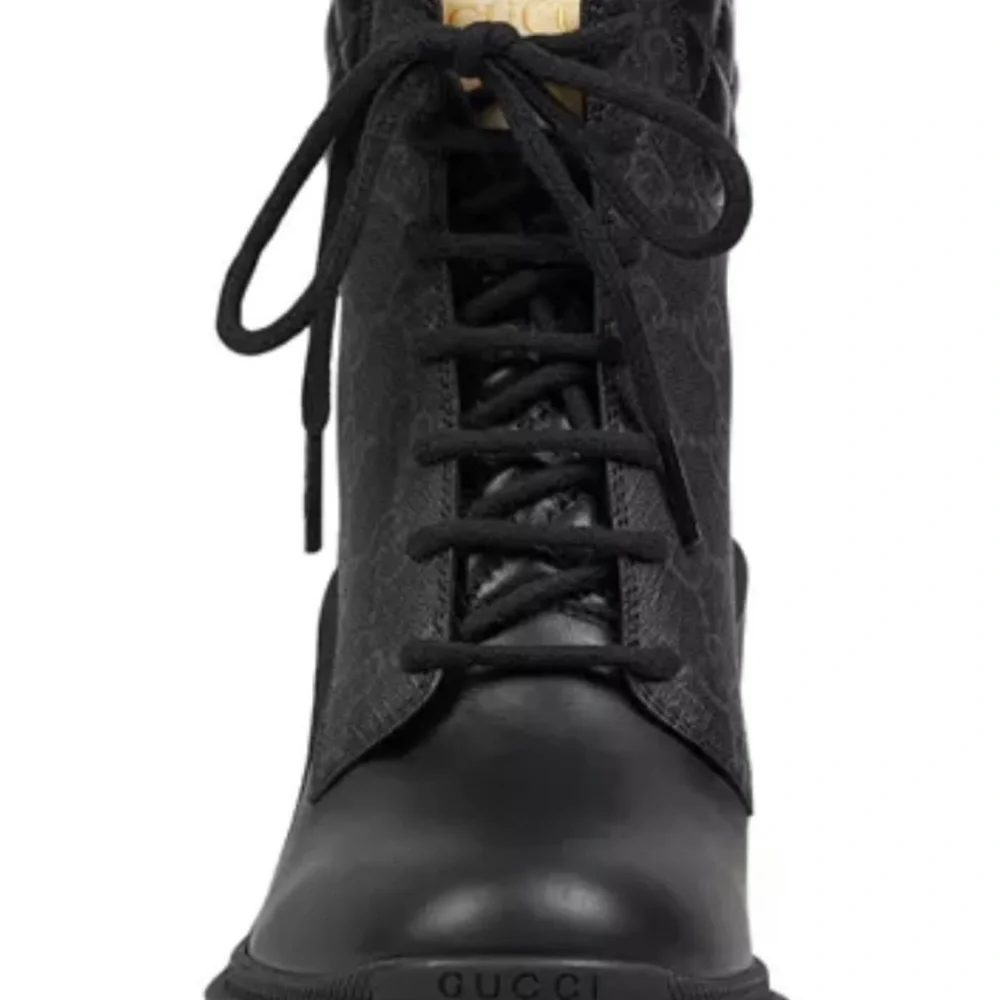 Gucci Black Quilted Ankle Boots - Picture 3 of 5